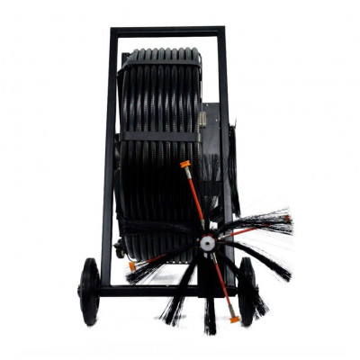 Машина  для очистки воздуховодов со вращающейся щеткой